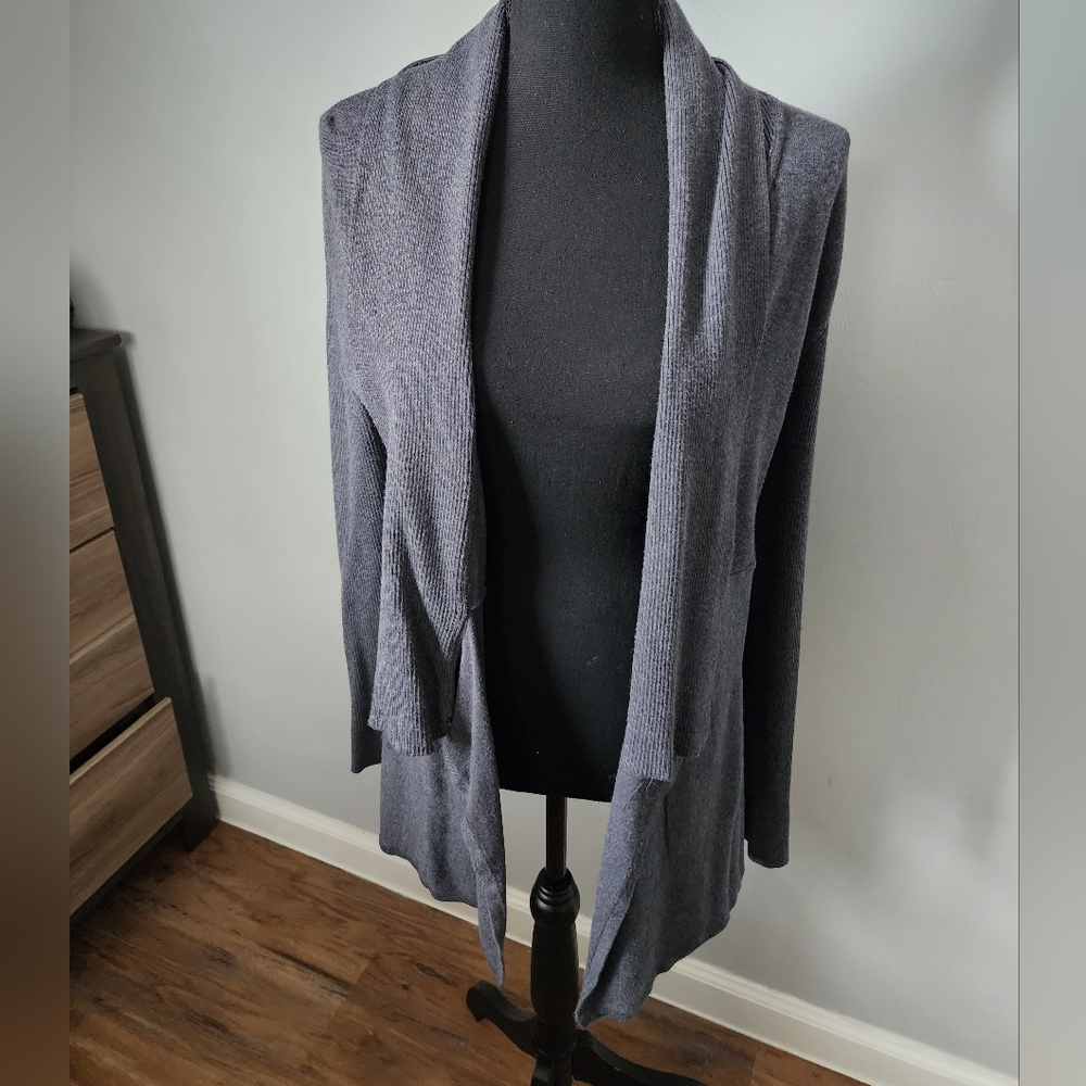 White House Black Market Gray Cardigan